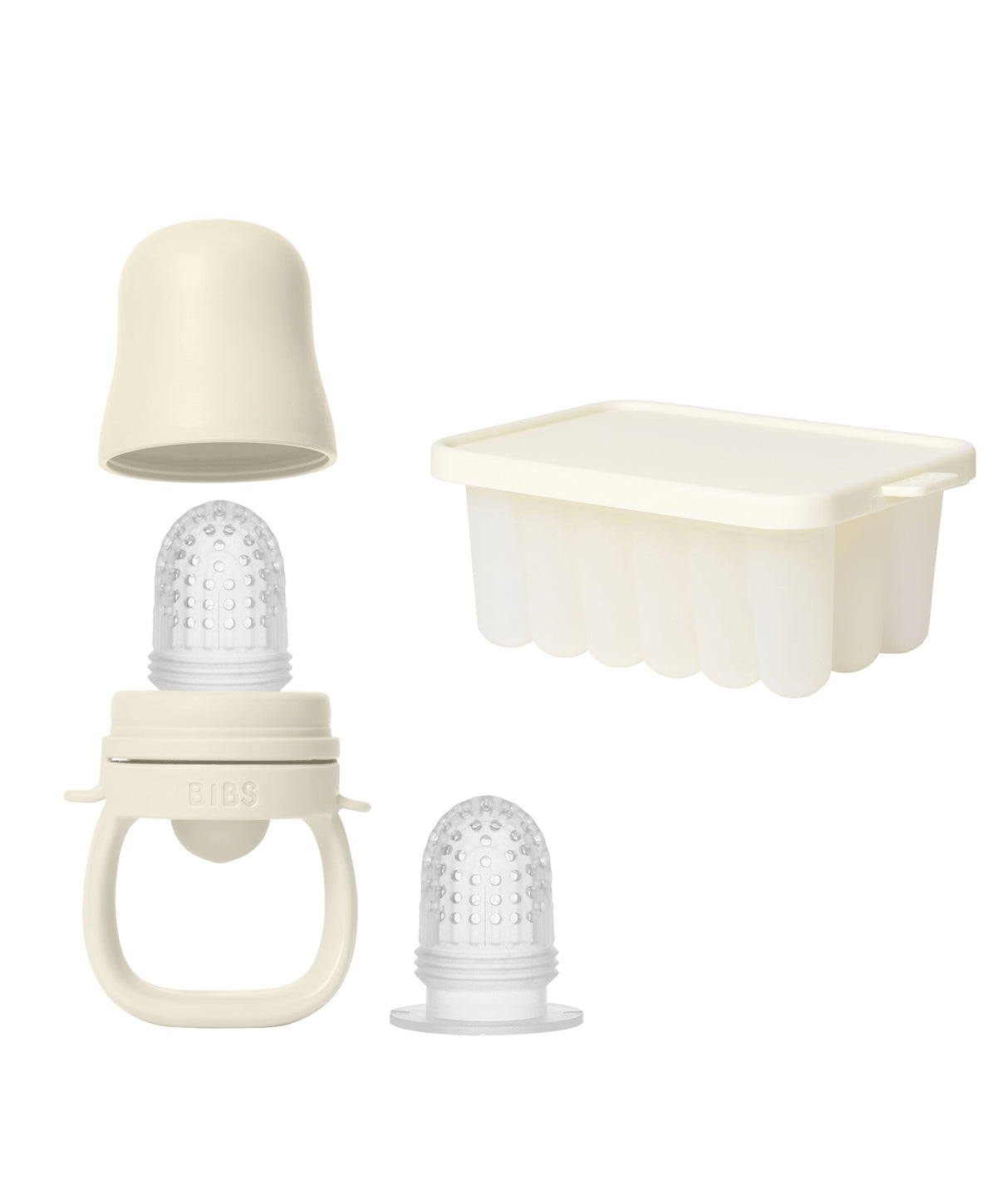 BIBS Baby Feeder & Tray Bundle - Ivory
