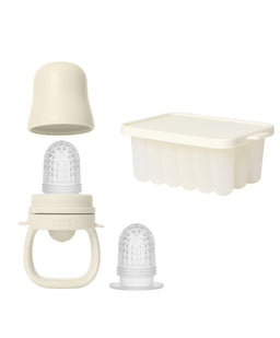 BIBS Baby Feeder & Tray Bundle - Ivory