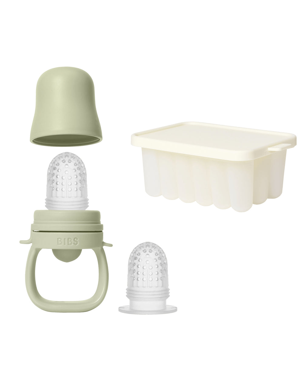 BIBS Baby Feeder &amp; Tray Bundle - Sage