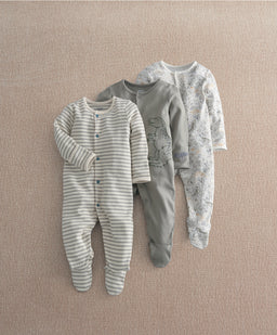 Born to Roar Sleepsuits (Pack of 3)