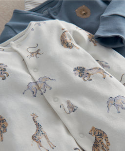 Safari Adventures Sleepsuits (Pack of 3)