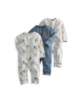 Safari Adventures Sleepsuits (Pack of 3)