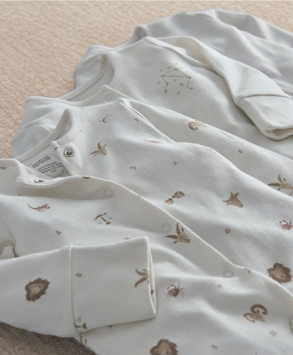 Horoscope Sleepsuits (Pack of 3)