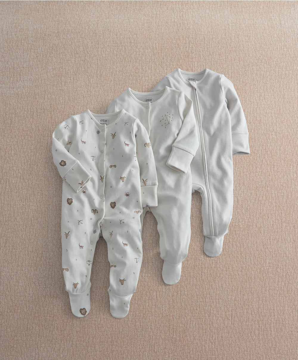 Horoscope Sleepsuits (Pack of 3)