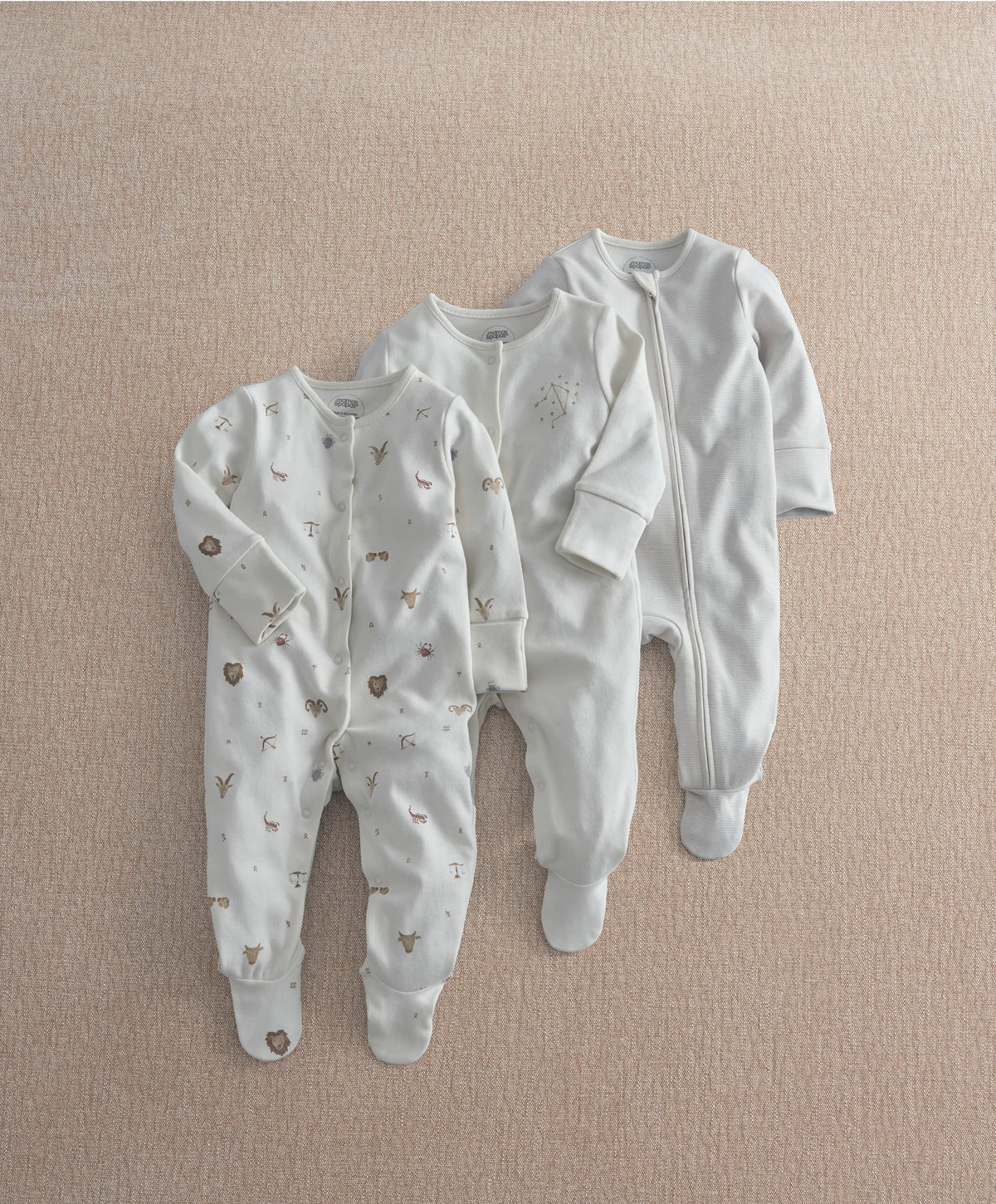 Horoscope Sleepsuits (Pack of 3)