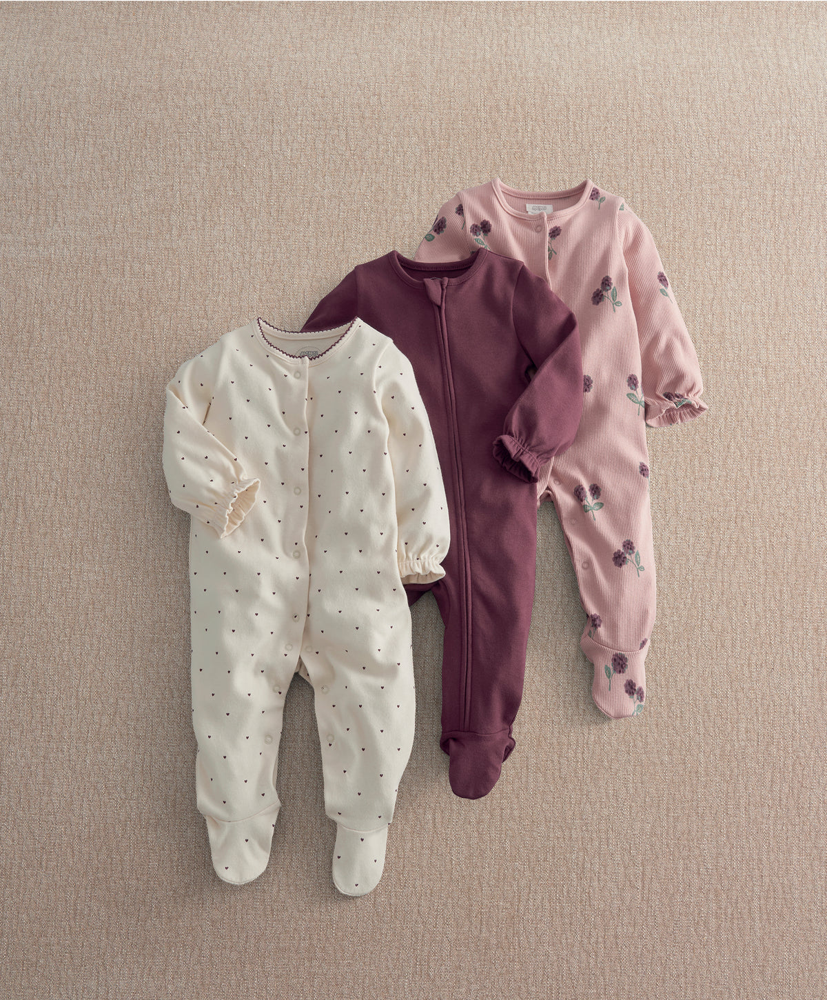Bramble Sleepsuits (Pack of 3)