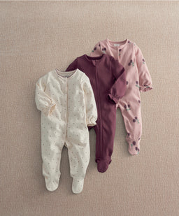 Bramble Sleepsuits (Pack of 3)