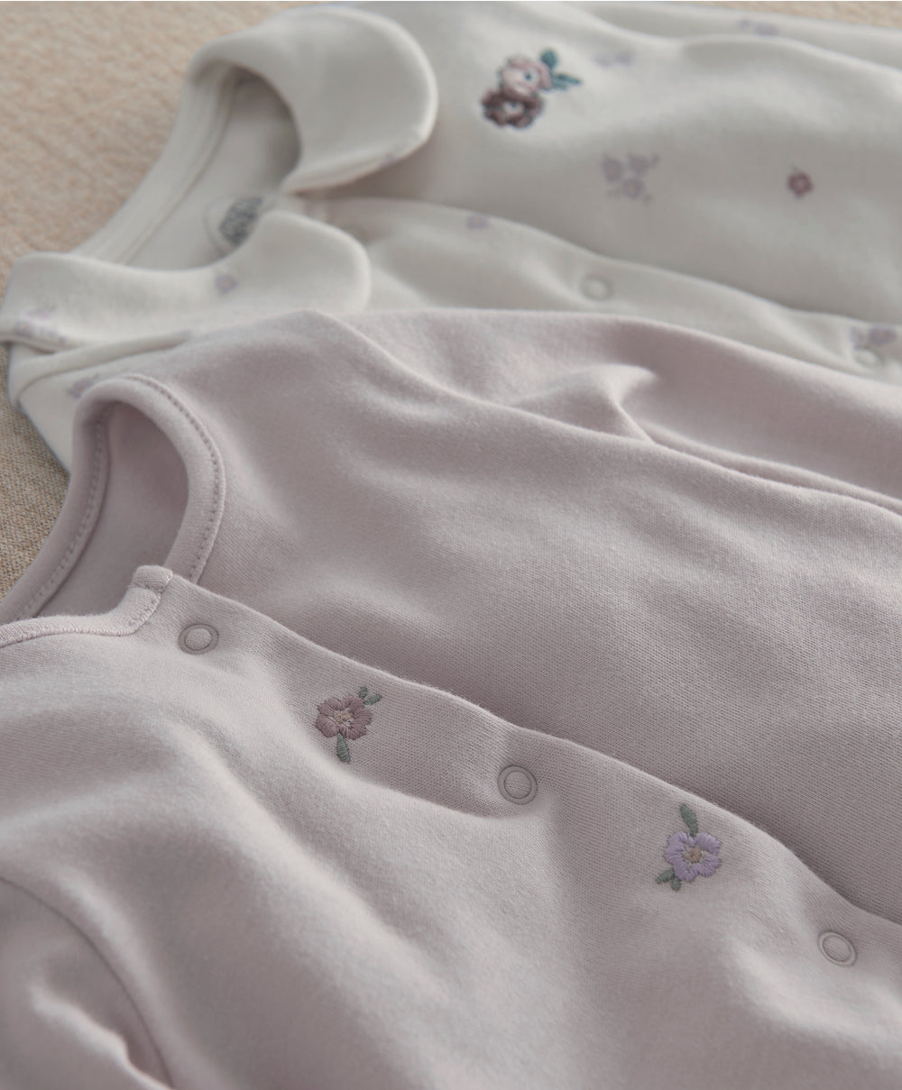 Vintage Floral Sleepsuits (Pack of 3)
