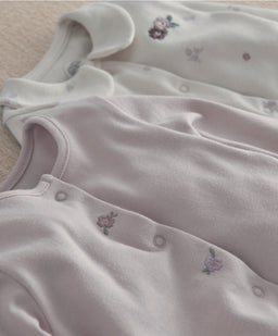 Vintage Floral Sleepsuits (Pack of 3)