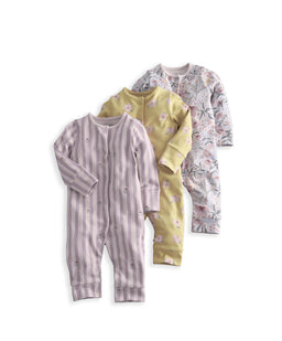 Creative Floral Sleepsuits (Pack of 3)