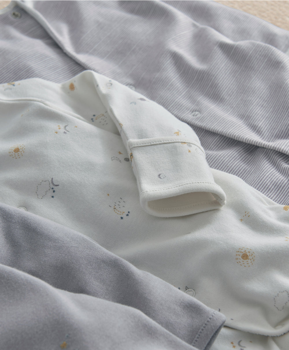 Cosmic Sleepsuits (Pack of 3)