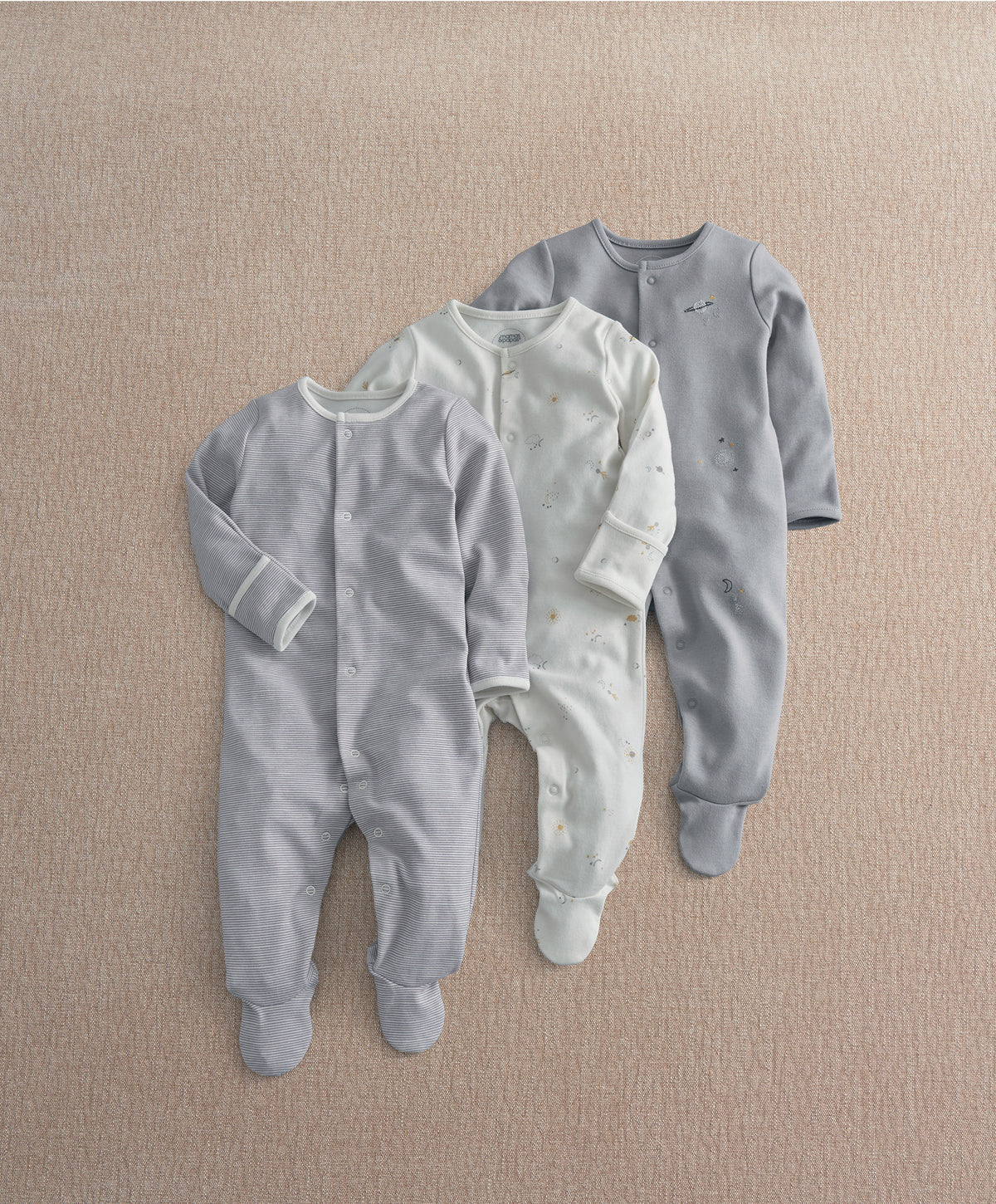 Cosmic Sleepsuits (Pack of 3)