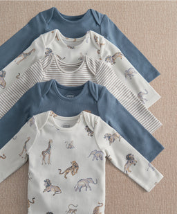 Safari Adventures Bodysuits (Pack of 5)