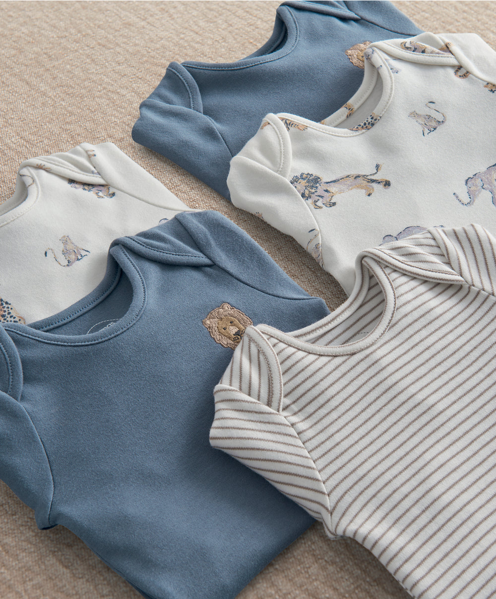 Safari Adventures Bodysuits (Pack of 5)