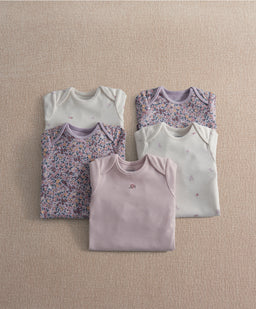 Vintage Floral Bodysuits (Pack of 5)