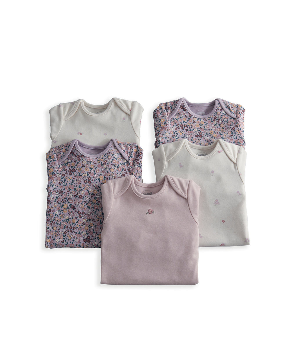 Vintage Floral Bodysuits (Pack of 5)