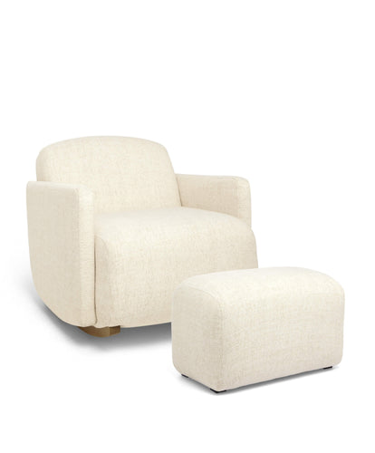 Royton Nursing Chair Set in Textured Weave - Sandstone