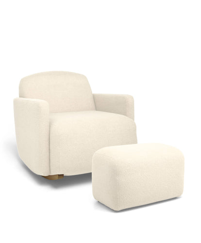 Royton Nursing Chair Set in Boucle - Off White