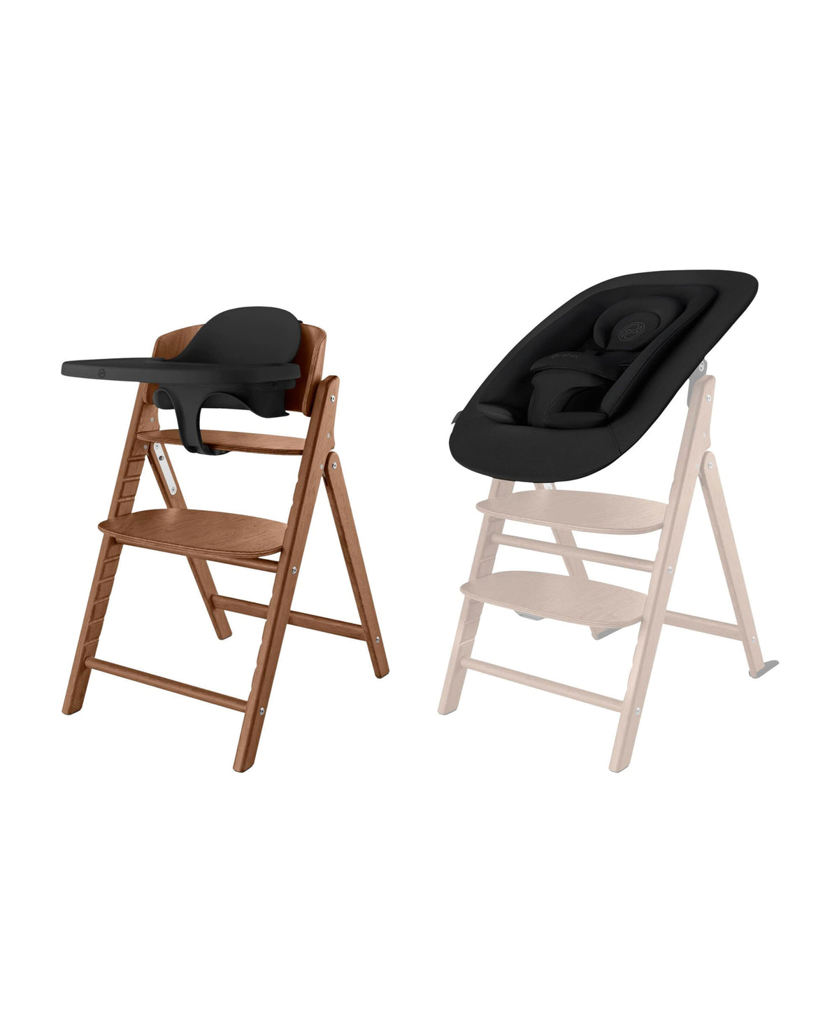 Cybex Click & Fold 4in1 Highchair Set – Dark Natural
