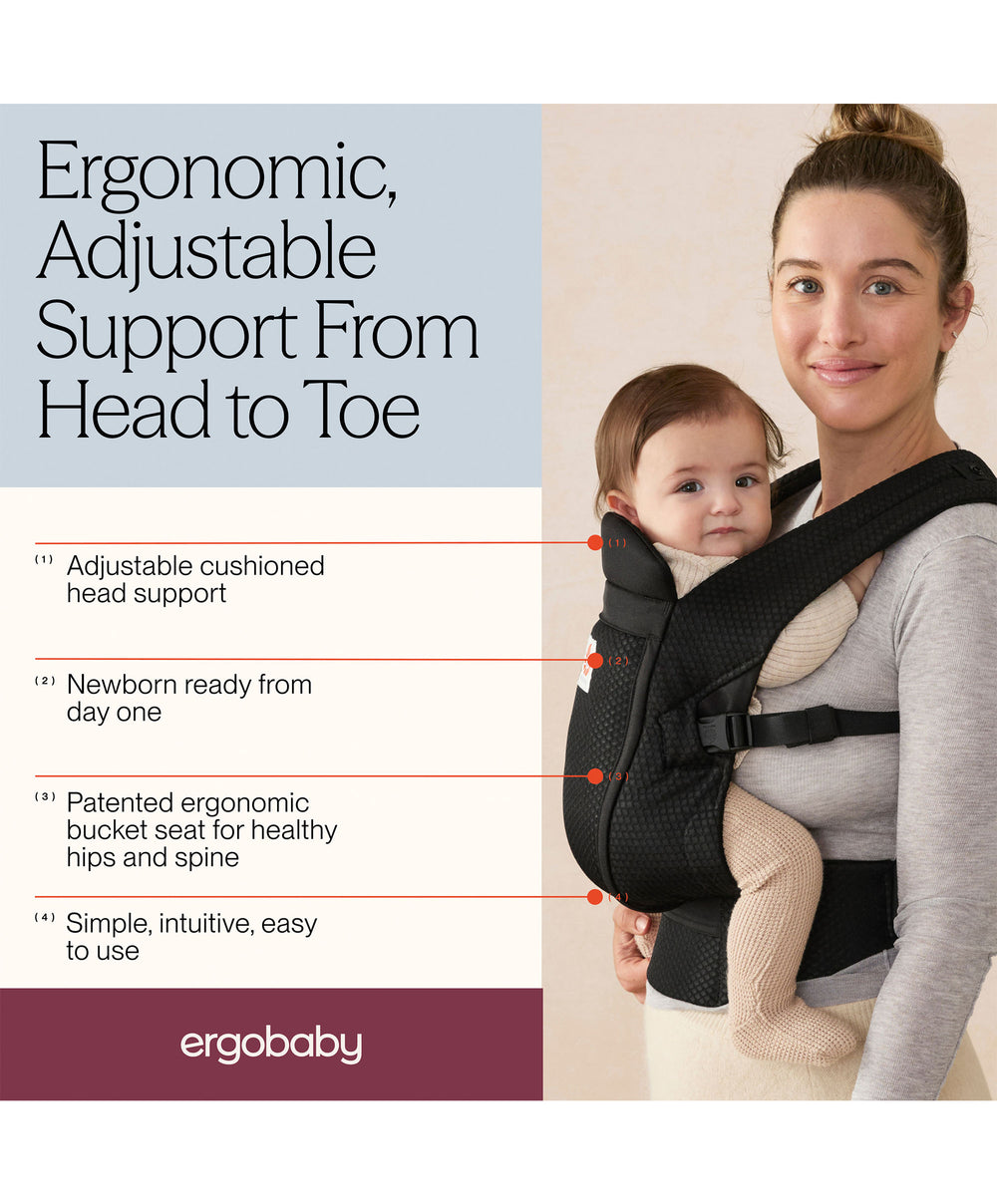 Ergobaby Omni Lite Mesh Baby Carrier - Black