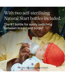 Tommee Tippee PrepGo Portable Formula Feed Maker & Newborn Bottles - White