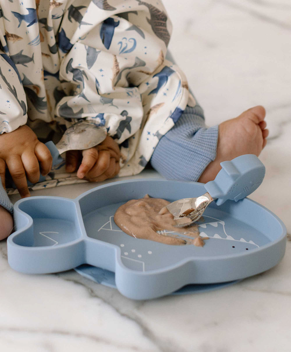 Loulou Lollipop Snack Plate - Sarah Shark