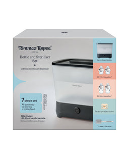 Tommee Tippee Bottle and Steriliser Set - Black