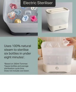 Tommee Tippee Bottle and Steriliser Set - White