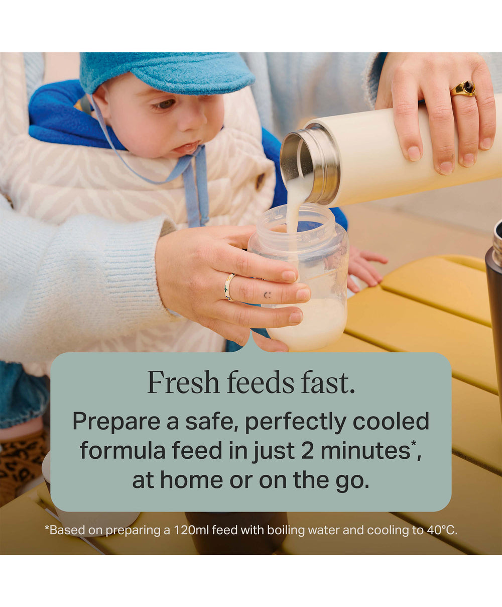 Tommee Tippee PrepGo Portable Formula Feed Maker &amp; Newborn Bottles - Black and White