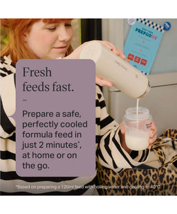 Tommee Tippee PrepGo Portable Formula Feed Maker & Newborn Bottles - White