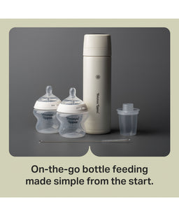 Tommee Tippee PrepGo Portable Formula Feed Maker & Newborn Bottles - White