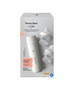 Tommee Tippee PrepGo Portable Formula Feed Maker & Newborn Bottles - White