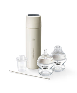 Tommee Tippee PrepGo Portable Formula Feed Maker & Newborn Bottles - White