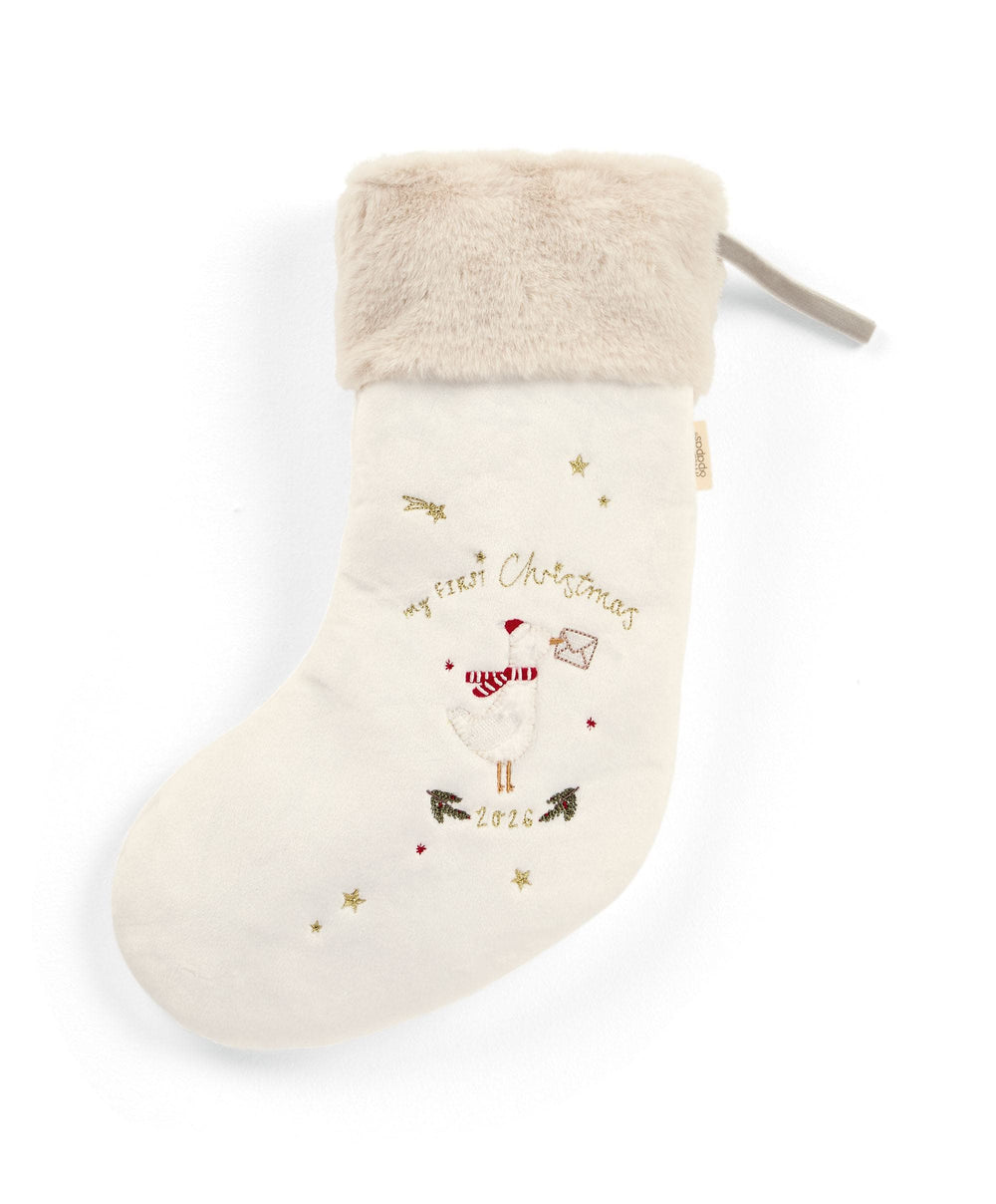 Small Stocking - White Emb 2026