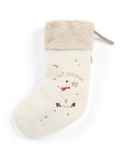 Small Stocking - White Emb 2026