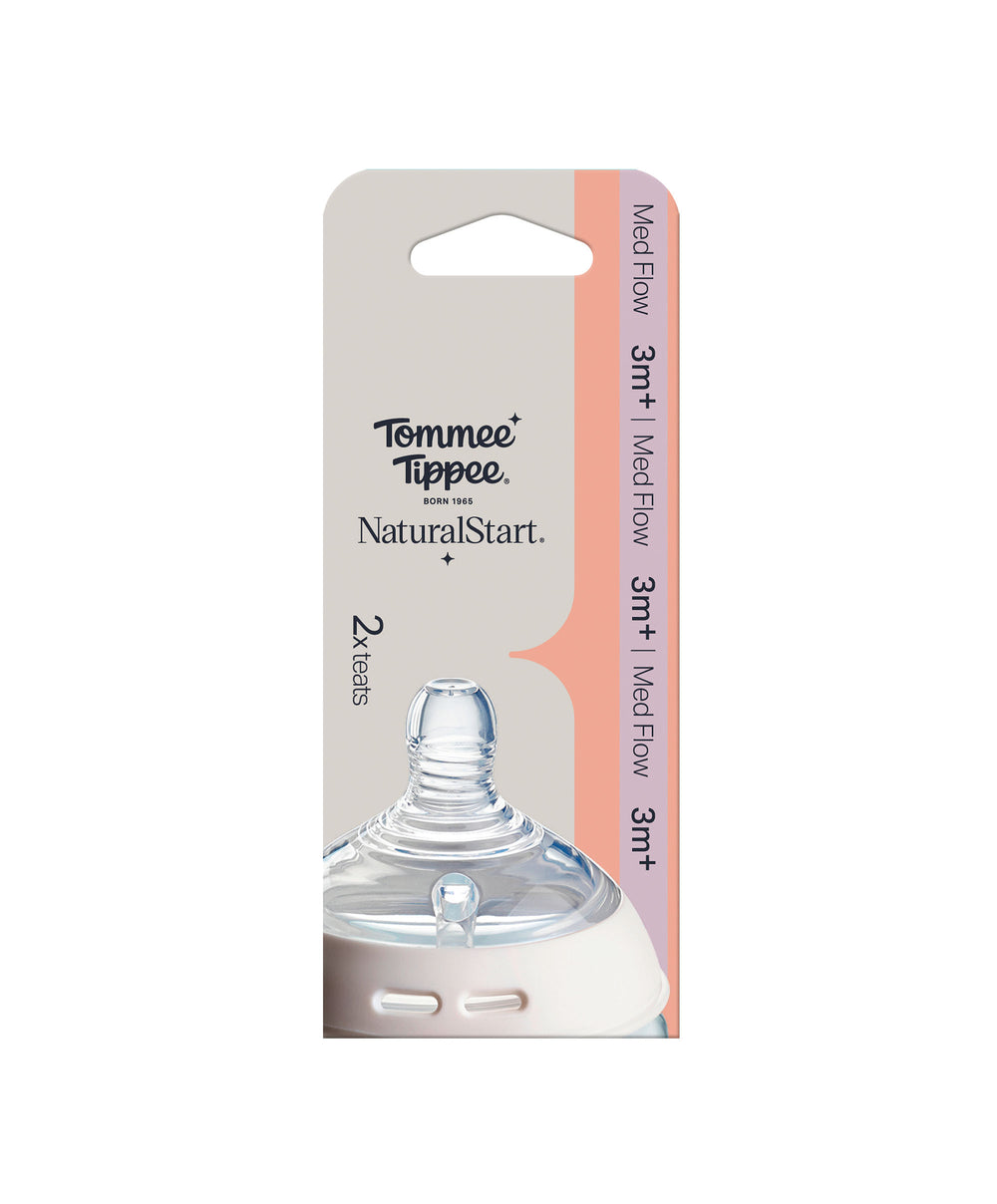 Tommee Tippee Natural Start Medium Flow Teat (Pack of 2)