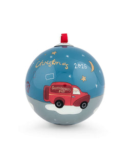 Glass Bauble 2026 - Blue