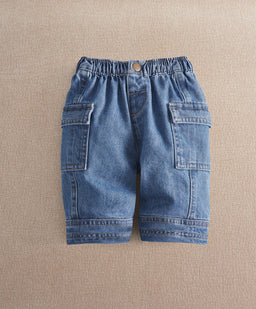 Blue Straight Leg Jeans