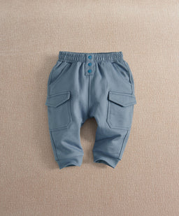 Blue Cargo Joggers