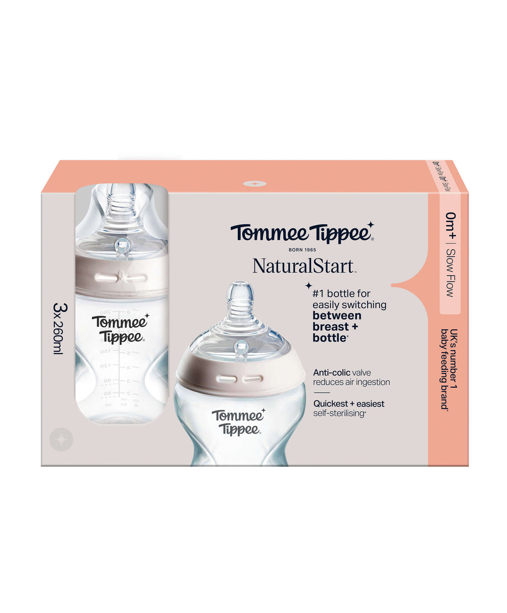 Tommee Tippee Natural Start Anti-Colic Baby Bottle (Pack of 3) - 150ml