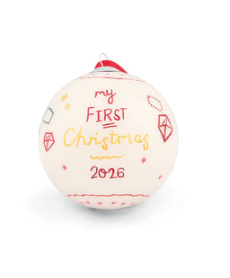 Glass Bauble 2026 - Neutral