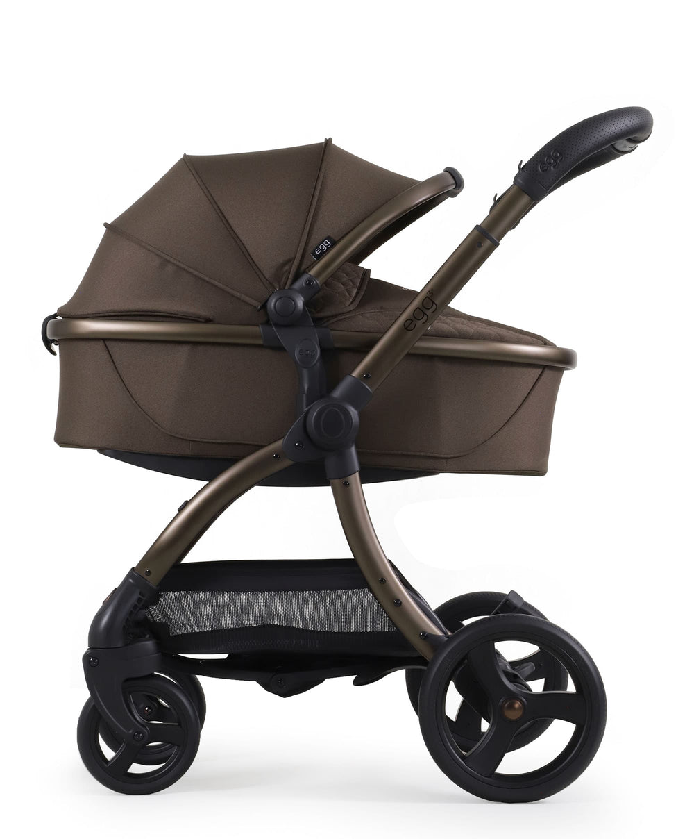 Egg3 Complete Pushchair Bundle with Shell 360 Car Seat - Chocolate Velvet