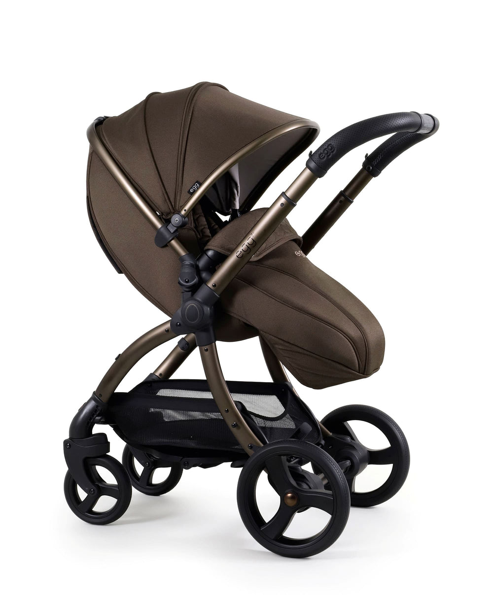 Egg3 Complete Pushchair Bundle with Shell 360 Car Seat - Chocolate Velvet