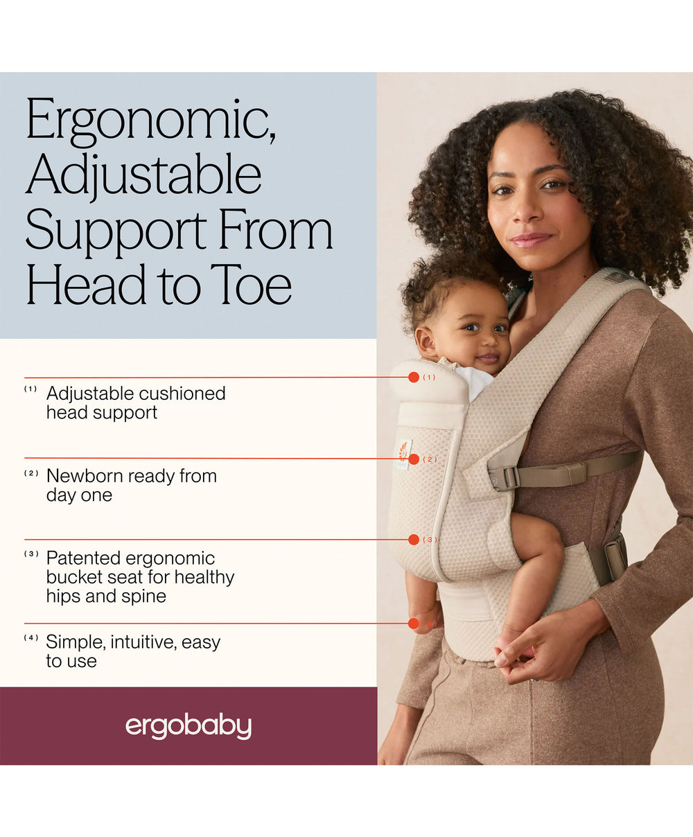 Ergobaby Omni Lite Mesh Baby Carrier - Natural Beige