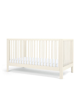Arbor Cotbed & Essential Airflow Fibre Cotbed Mattress Bundle - White