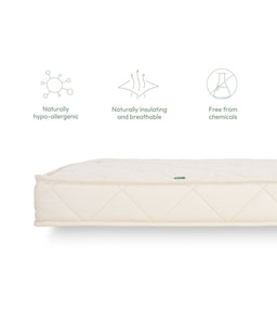 The Little Green Sheep Natural Twist Cot Bed Mattress