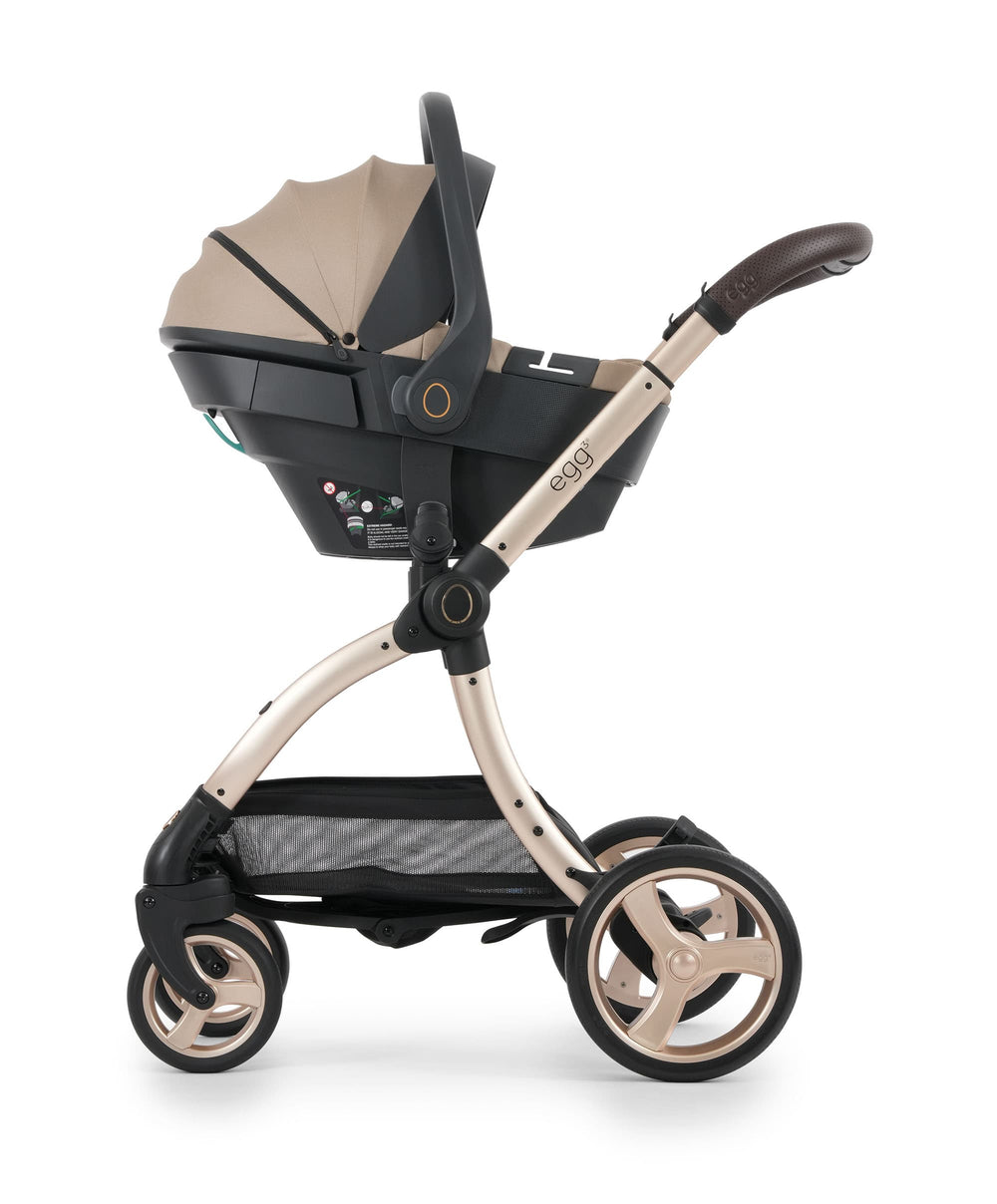 Egg3 Complete Pushchair Bundle with Shell 360 Car Seat - Feather