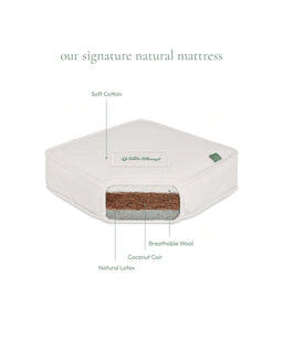 The Little Green Sheep Natural Twist Cot Bed Mattress