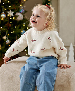 Ho Ho Ho Detail Knit Jumper