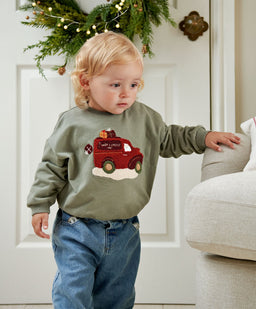 Christmas Santa Delivery Van Sweatshirt